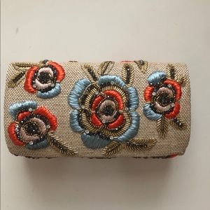 Anthropologie beaded/embroidered clutch